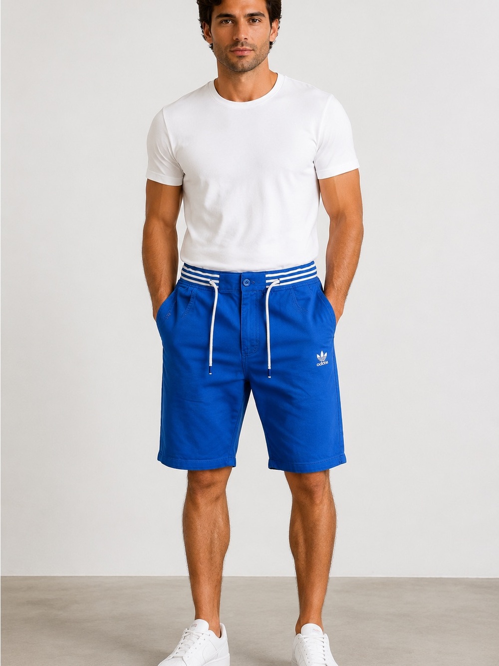 Adidas Originals Trefoil Royal Blue Streetwear Skater Shorts Men’s 34